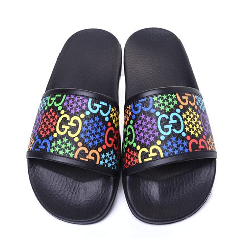 gucci psychedelic slide|gucci women's sandals.